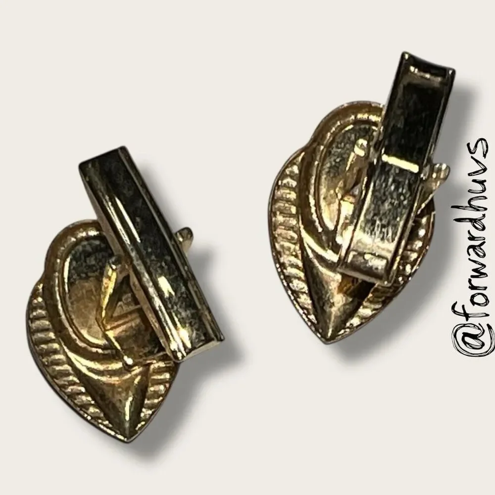 Bundle Sale 3 for $15 | Cufflinks with Black Centers - Incomplete Back